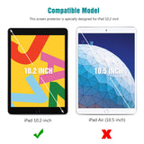 [2 Pack] Screen Protector for iPad 10.2 Inch 2019 Release, apiker Tempered Glass Screen Protector Compatible with Apple Pencil