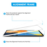 [3 Pack] Screen Protector for 2018 iPad Pro 11, apiker Tempered Glass Screen Protector [Support Apple Pencil and Face ID] [Alignment Frame]