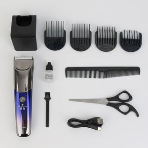 Apiker Professional Hair Trimmer Men's with Ultra Sharp Ceramic Blade, 4 Comb Attachments, Men's Hair Trimmer with LED Display, Long Hair Trimmer USB Rechargeable, Cordless Trimmer