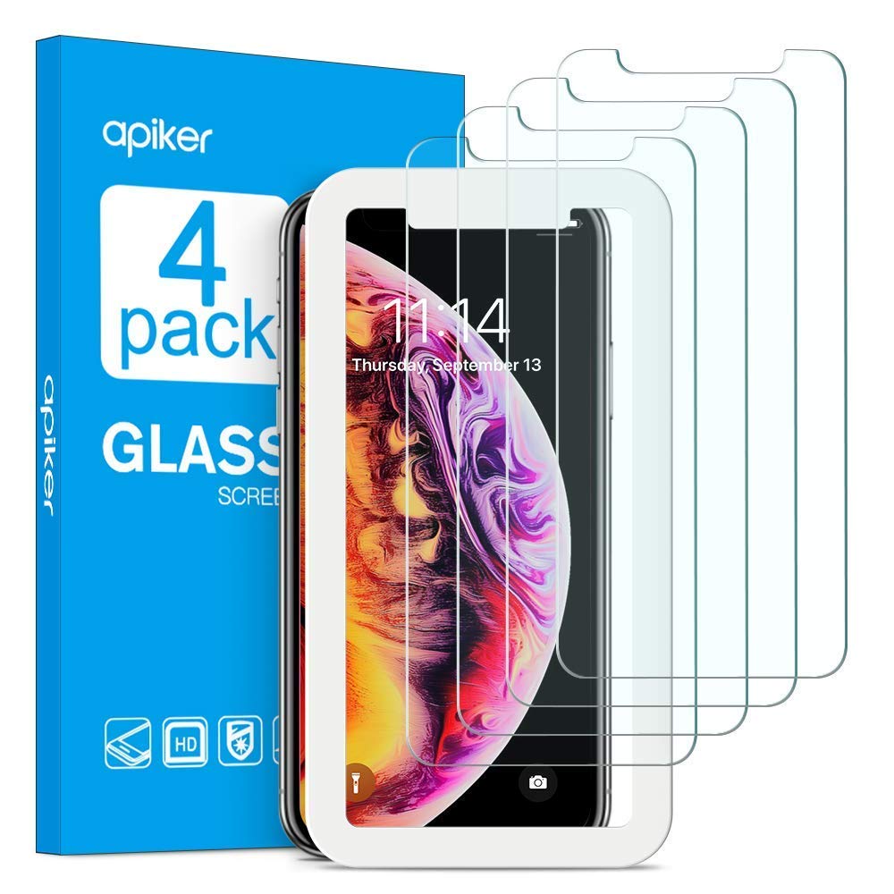 iPhone Screen Protector - for iPhone Xs Max - Full Coverage - Tempered Glass - HD Clarity - Anti Scratch