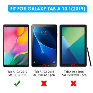 [2 Pack] 2019 Galaxy Tab A 10.1 Screen Protector, apiker High Definition Tempered Glass Screen Protector for Samsung Galaxy Tab A 10.1 SM-T515 / T510