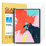 [3Pack] Screen Protector for 2018 iPad Pro 12.9 (3rd Generation), apiker Tempered Glass Screen Protector [Work with Apple Pencil and Face ID]